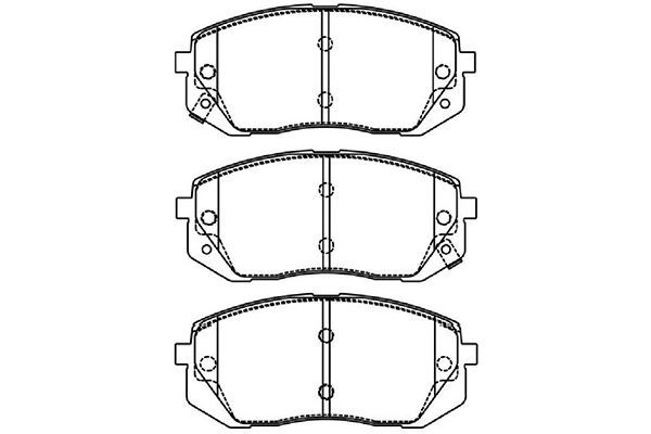 KAVO PARTS Комплект тормозных колодок, дисковый тормоз BP-4021